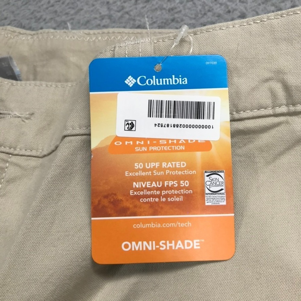 COLUMBIA Pants Mens Size 40x31 (Tag 40x32) Flex‎ ROC Straight Leg Omni-Shade NEW - Picture 4 of 16